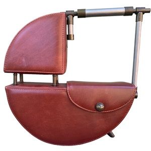 Vintage J. Peterman geometric structured purse